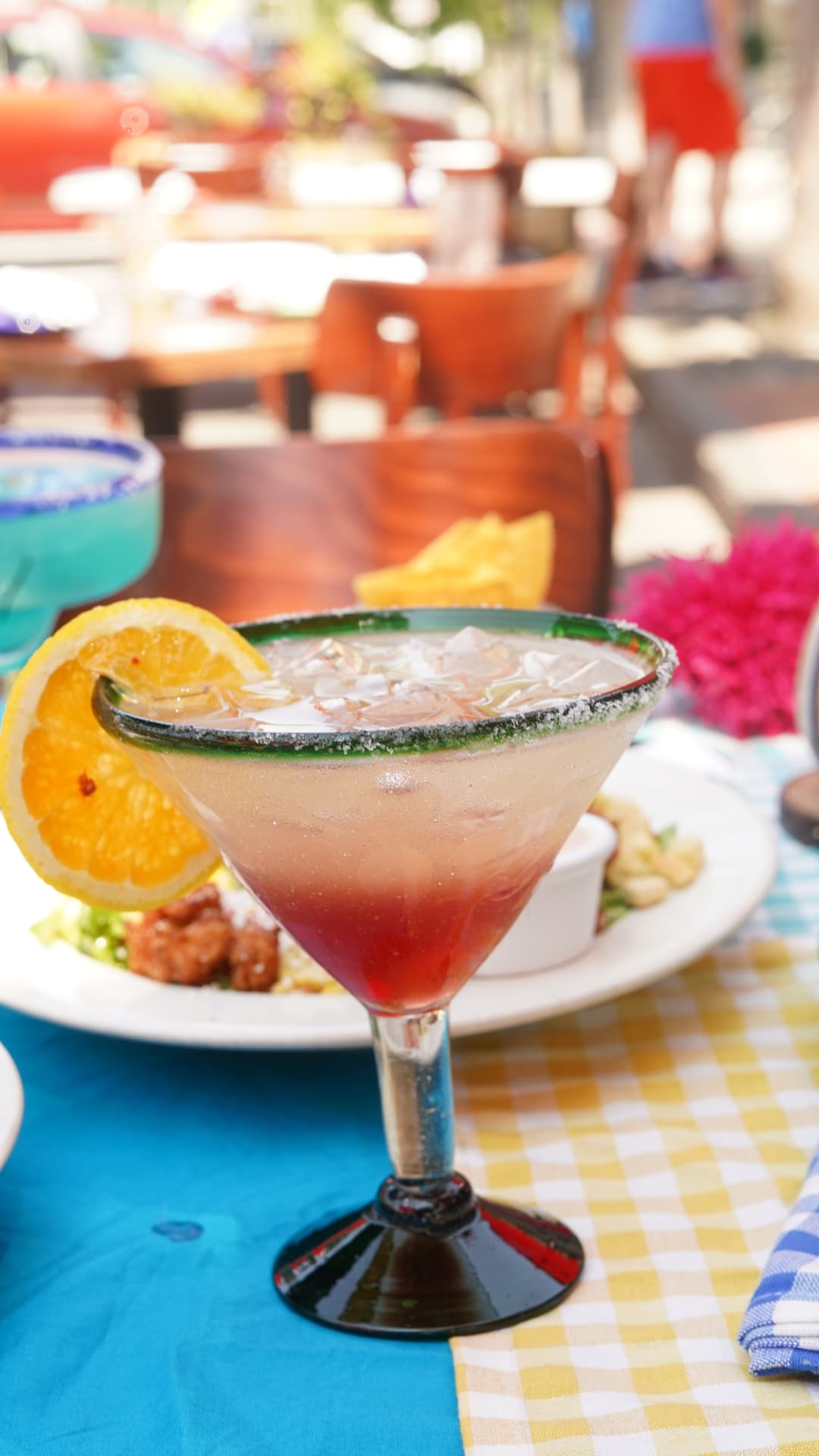 Mexican food and cocktails